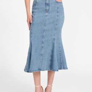 Lia Denim Midi Skirt