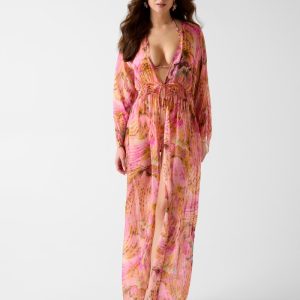 Silk-blend kimono