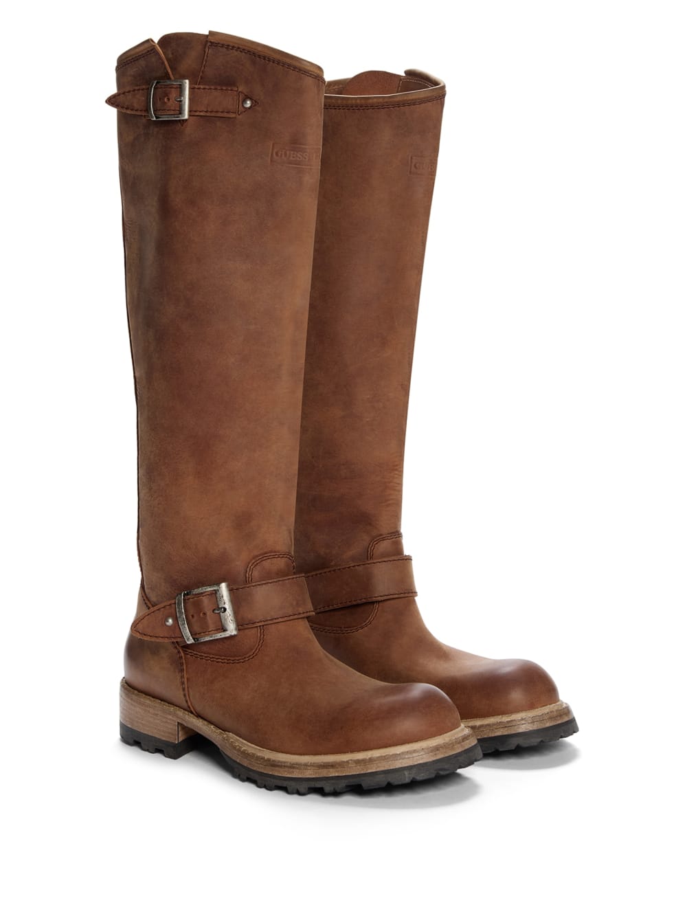 vintage suede biker boots