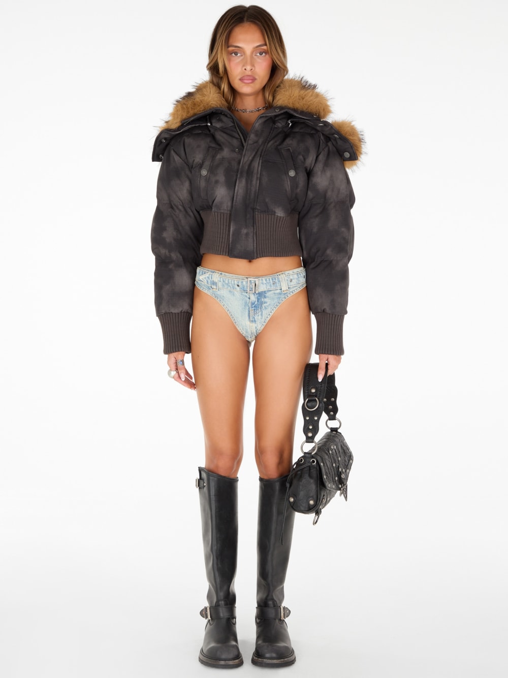 vintage leather biker boots - Image 2