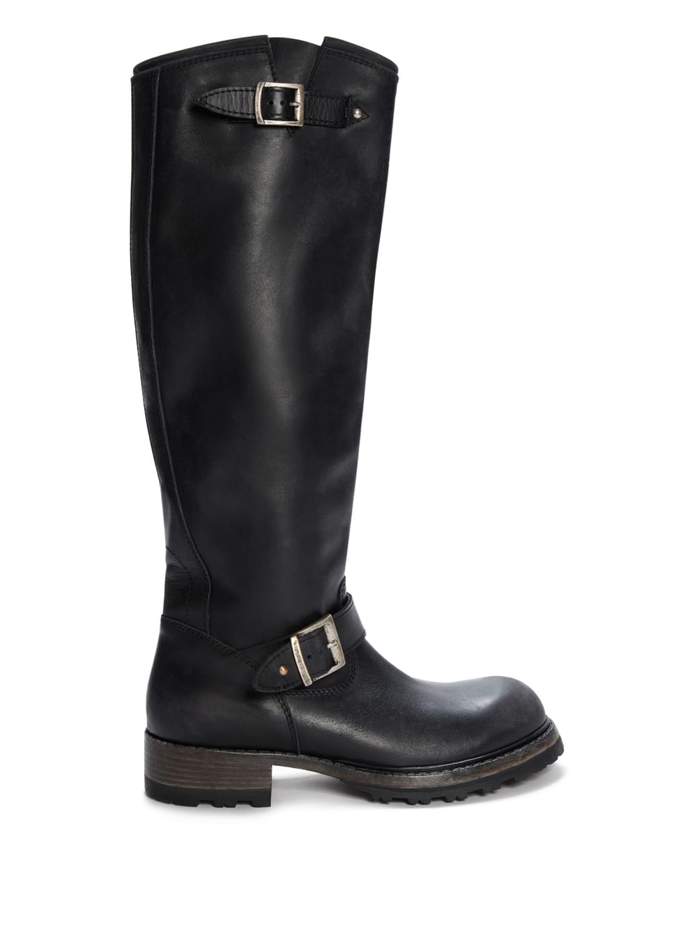 vintage leather biker boots - Image 4