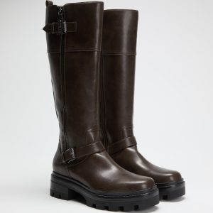 Lynnie Knee-High Lug Boots