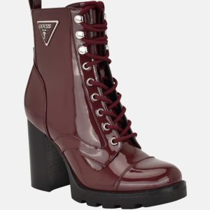 Neadyn Lace-Up Heeled Moto Booties
