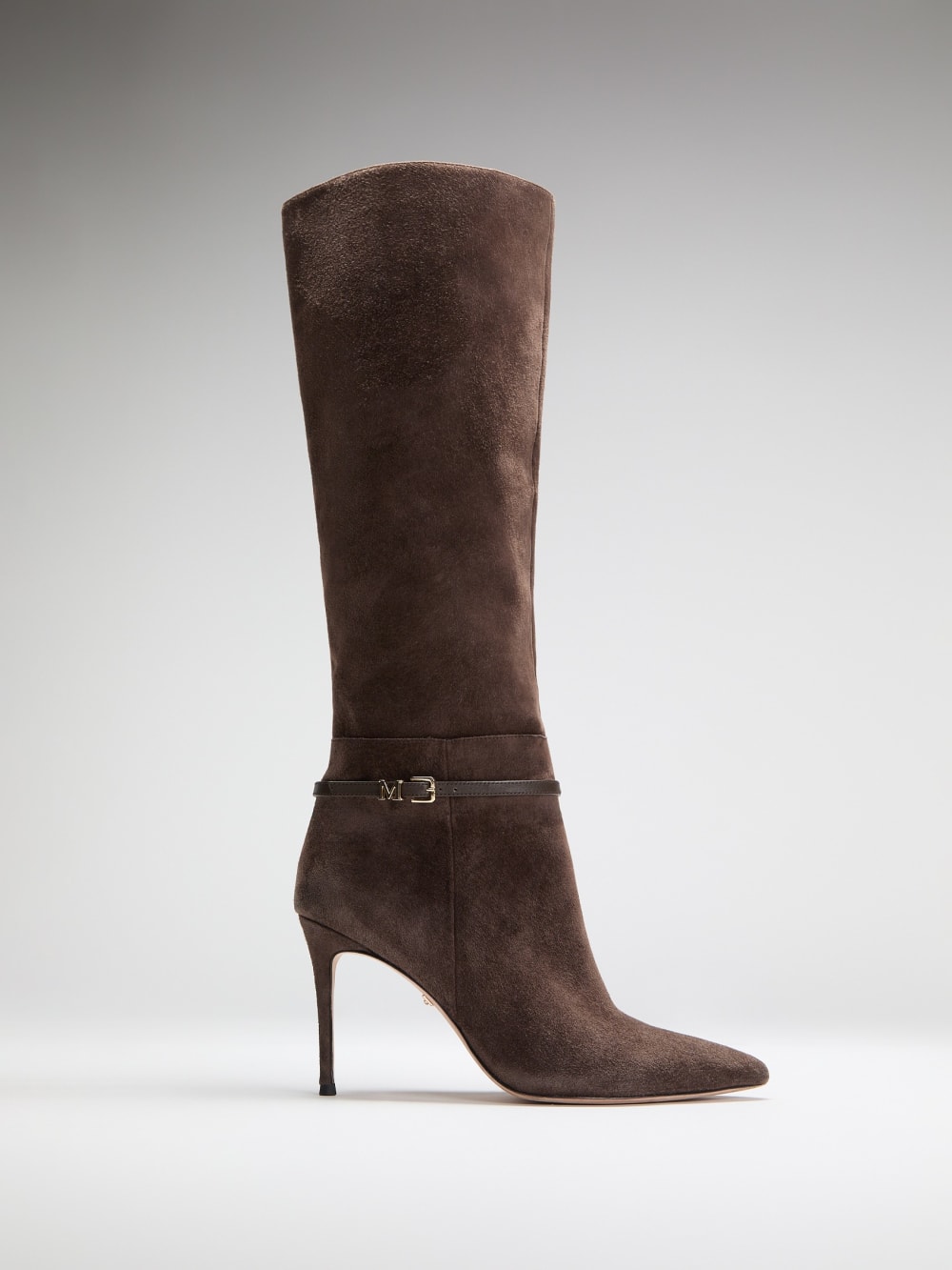 Suede Knee-High Stiletto Boot - Image 3