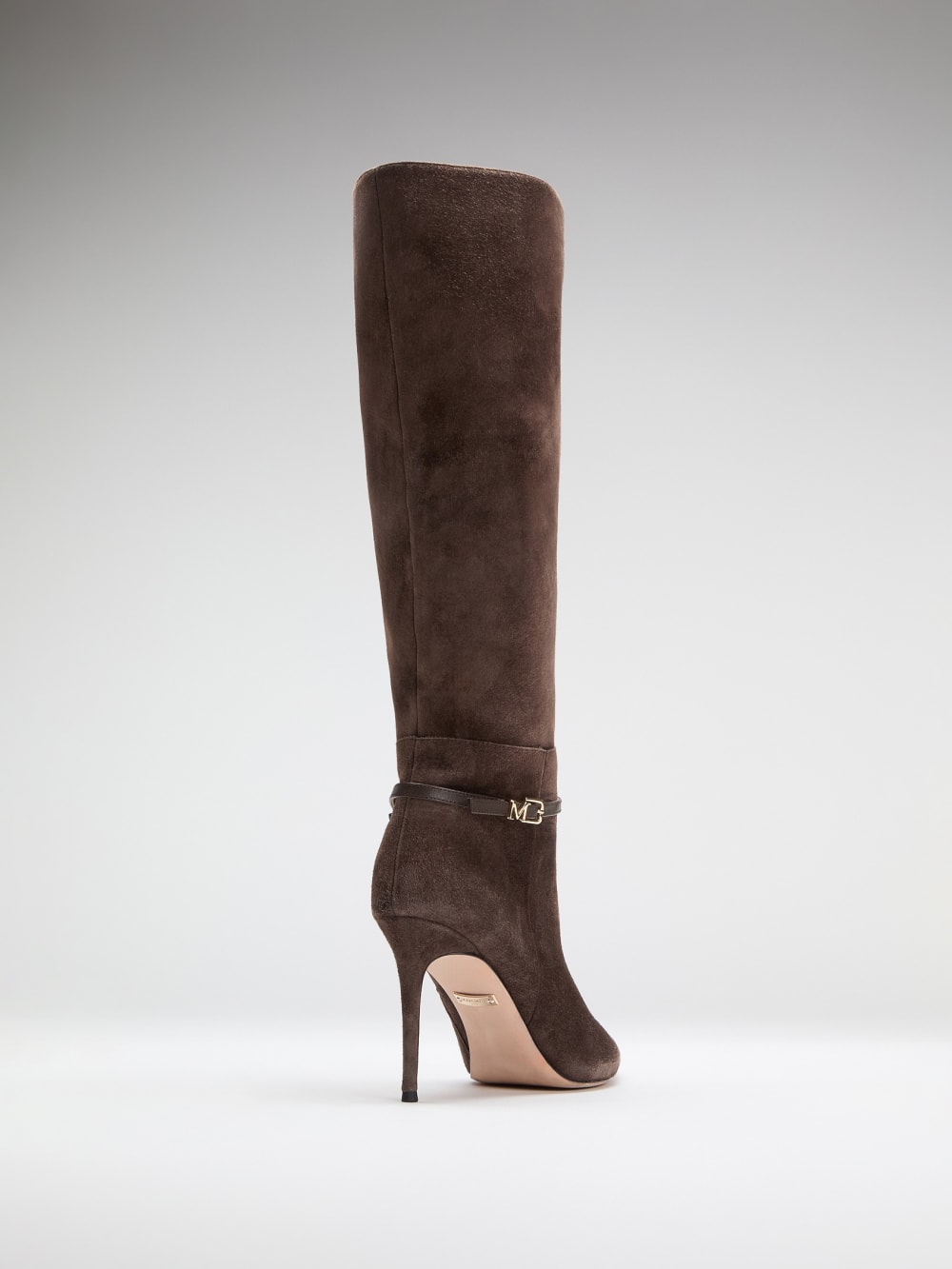 Suede Knee-High Stiletto Boot - Image 4