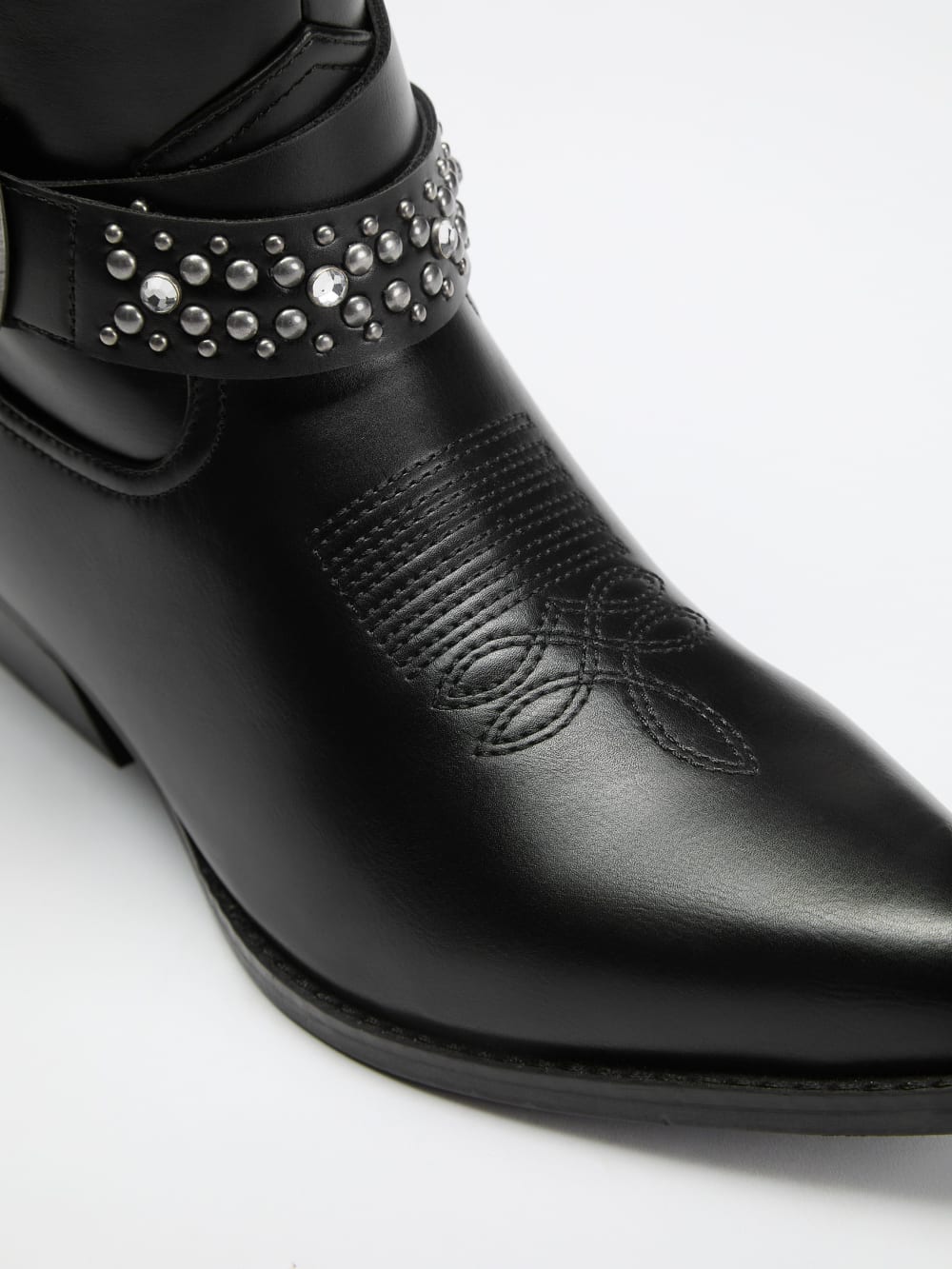 Lansly Studded Buckle Booties - Image 6