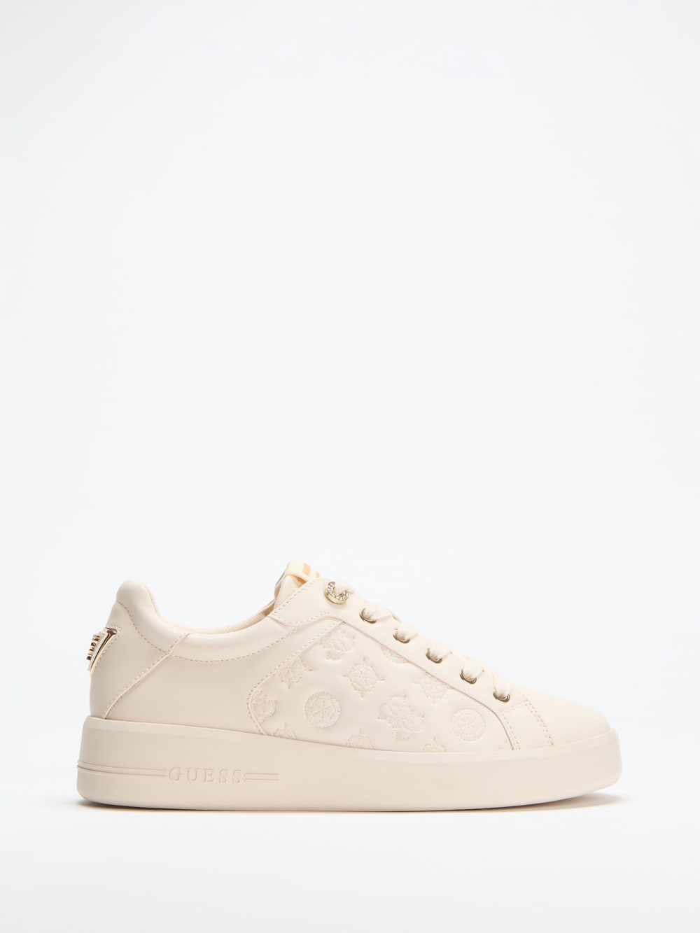 Ronii Debossed Peony Low-Top Sneakers - Image 3