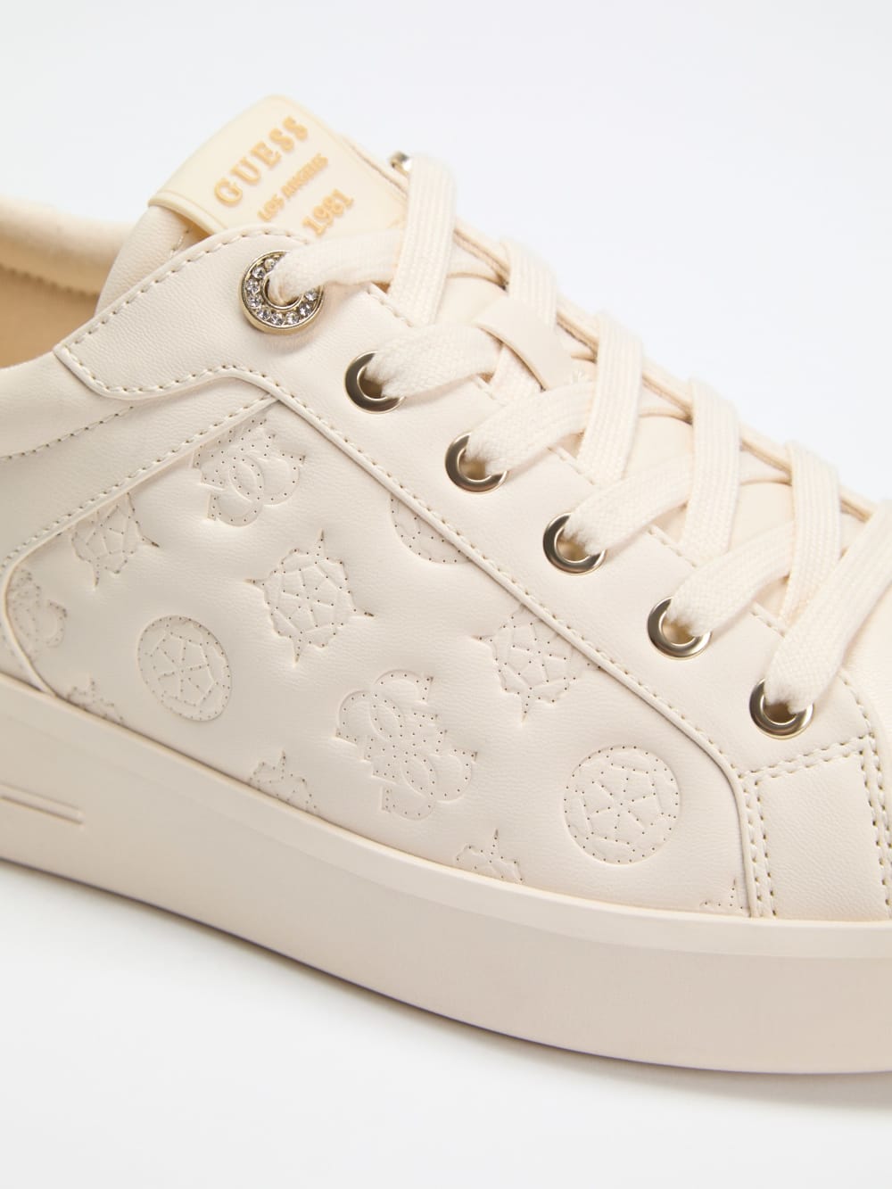 Ronii Debossed Peony Low-Top Sneakers - Image 6