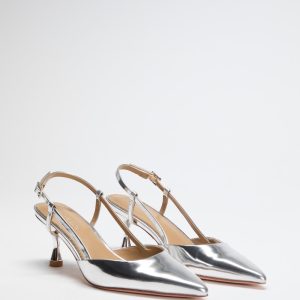 Jen Metallic Kitten Heels