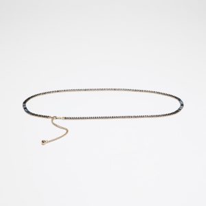 Baguette Rhinestone Thin Belt