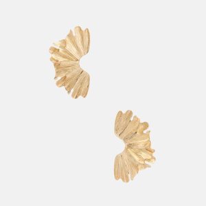 Gold-Tone Joli Fan Earrings