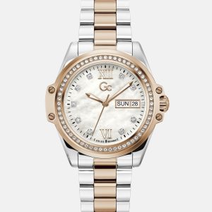 Gc Rose Gold and Silver-Tone Watch