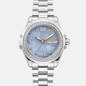 Gc Silver-Tone Analog Watch