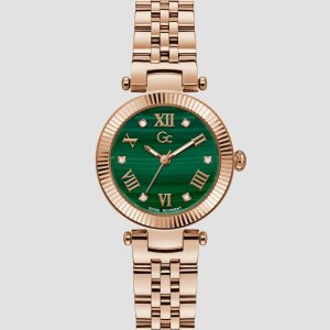 Gc Malachite Gemstone Analog Watch