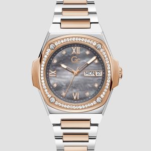 Gc Two-Tone and Mother-of-Pearl Analog Watch