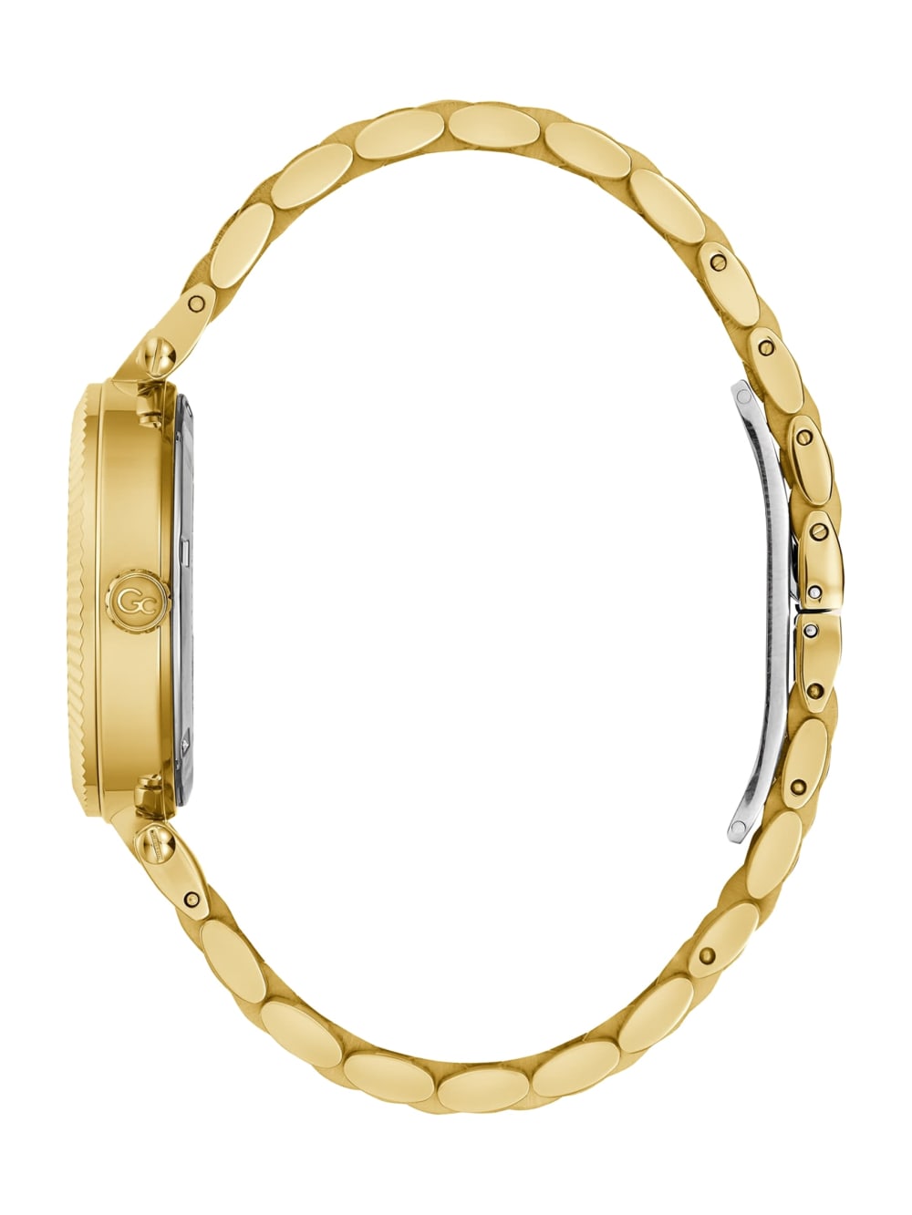 Gc Gold-Tone and Green Analog Watch - Image 2