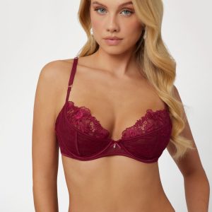 Rebecca Floral Lace Balcony Bra