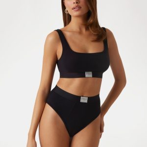 Eco Tessa Rib High-Waist Brazilian Panty