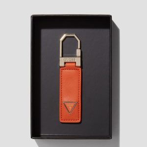 Faux-Leather Key Ring