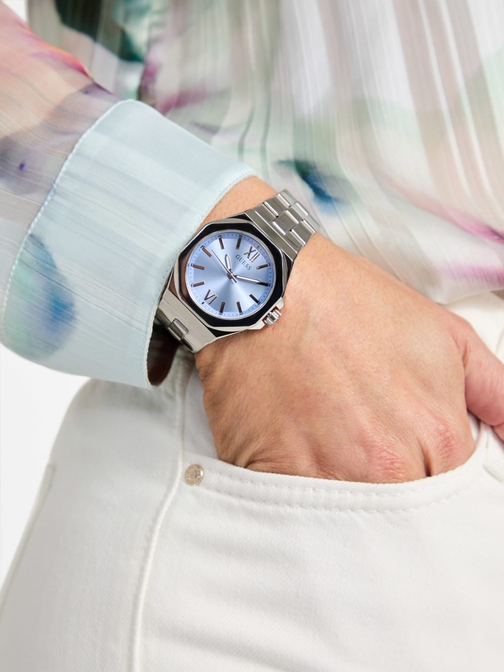 Silver-Tone Analog Watch - Image 2