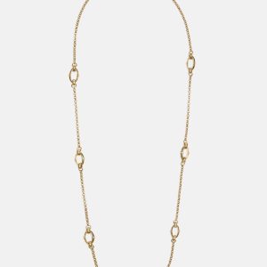 Gold-Tone Bamboo Linked Chain Necklace