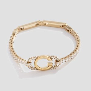 Gold-Tone Signature Tennis Bracelet