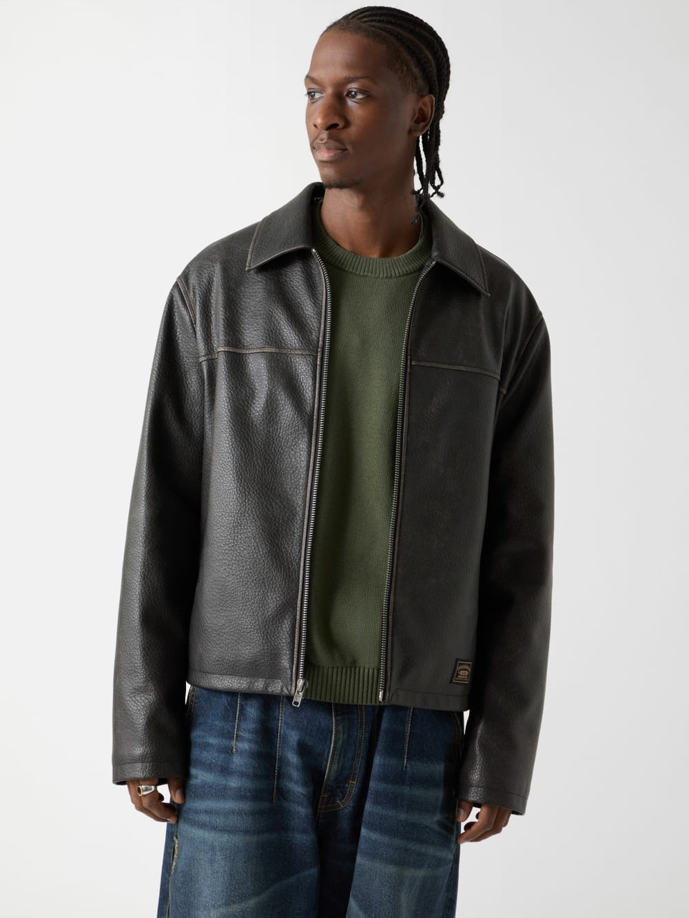 GUESS Originals Faux-Leather Jacket