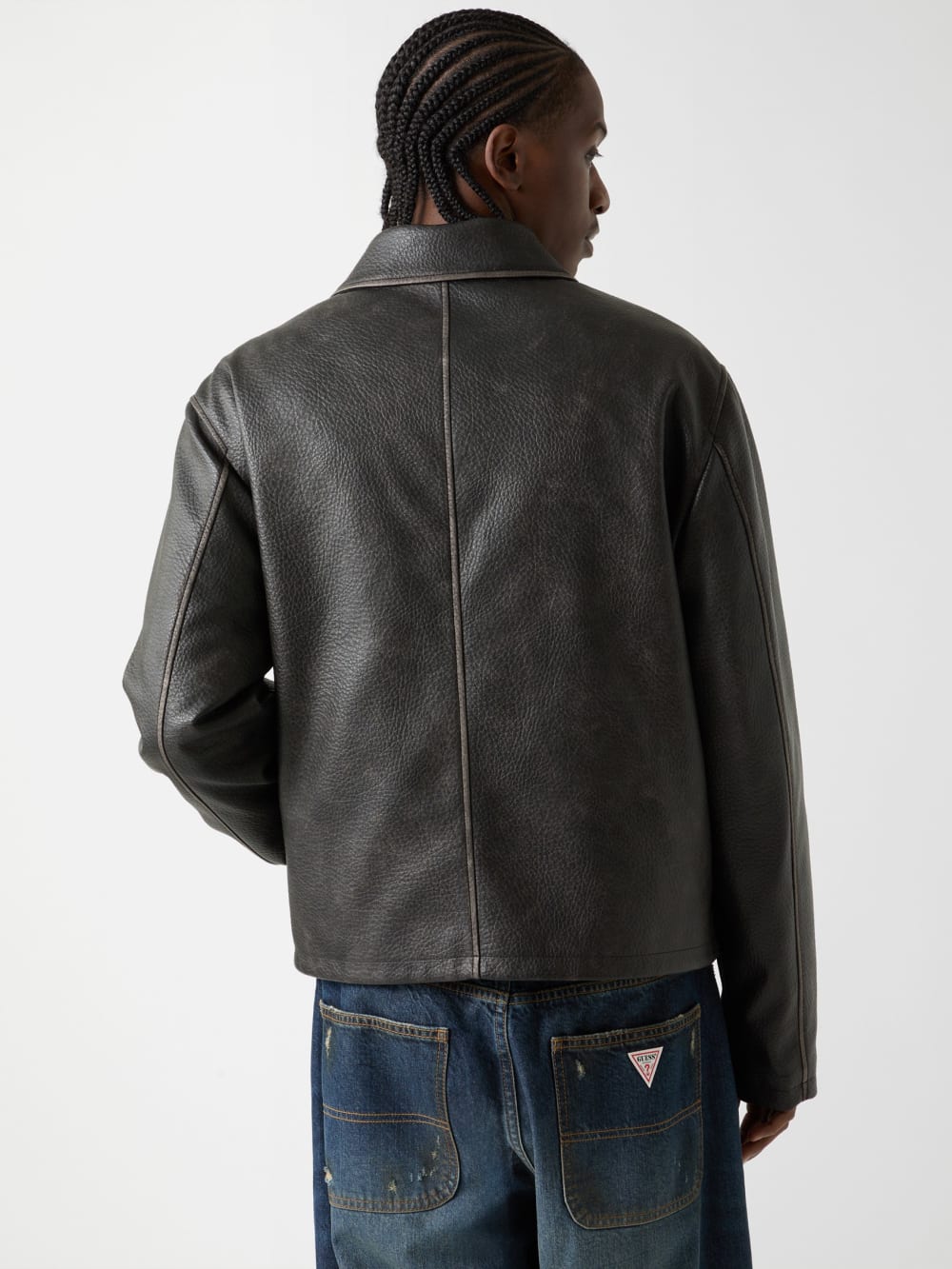 GUESS Originals Faux-Leather Jacket - Image 4
