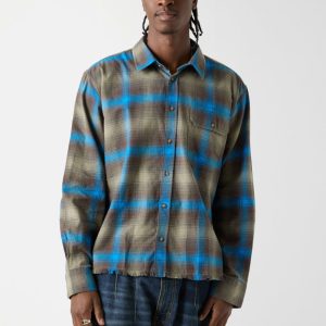 GUESS Originals Eco Plaid Boxy Pocket Shirt