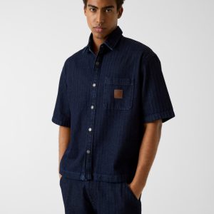Oversize cropped shirt