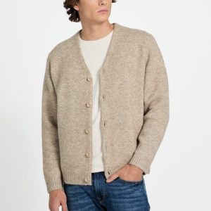 Wool-blend cardigan