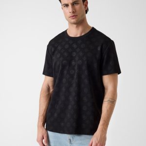 Embossed logo shirt