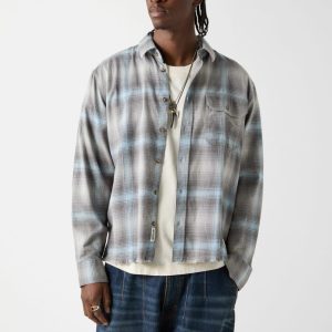 GUESS Originals Eco Plaid Boxy Pocket Shirt