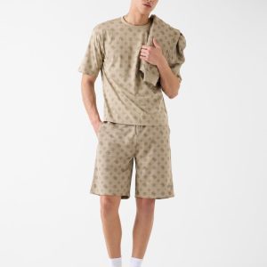 All over logo shorts