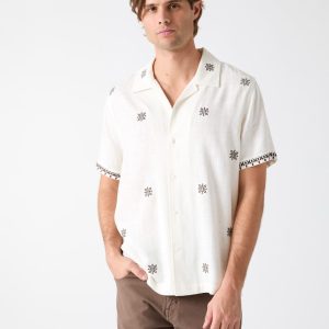 Embroidered Camp Shirt