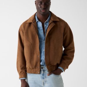 Faux-suede jacket