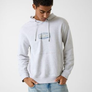 Printed logo hoodie