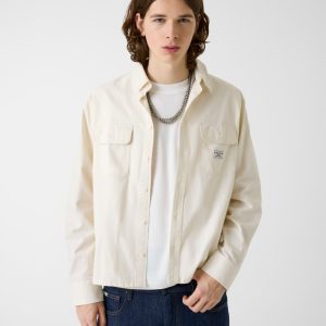 Boxy Crop Pocket Shirt