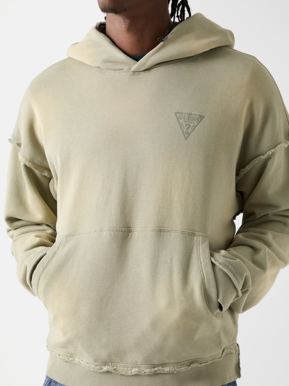 GUESS Originals Eco Triangle Logo Hoodie - Image 3