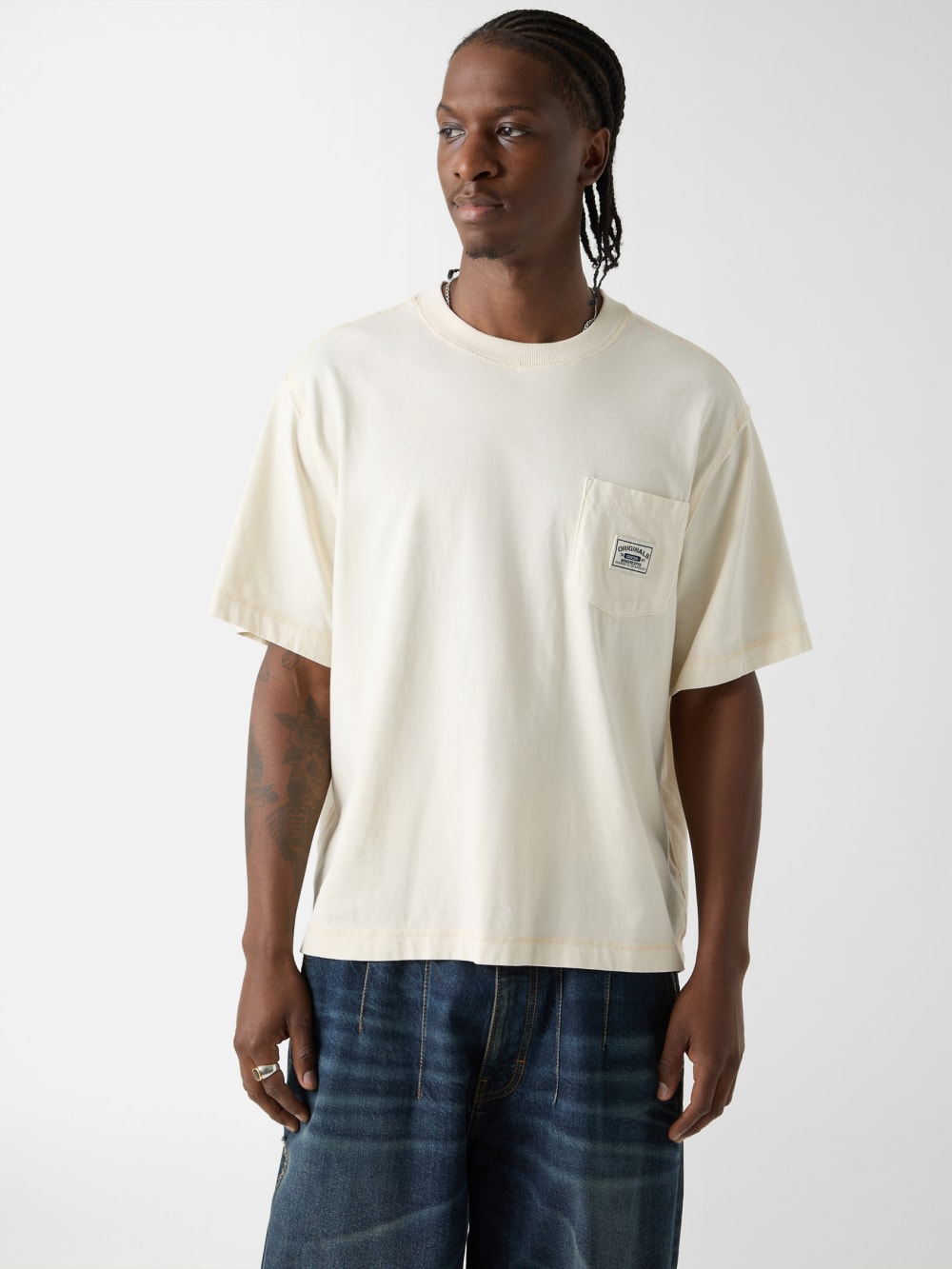 GUESS Originals Eco Boxy Pocket Tee