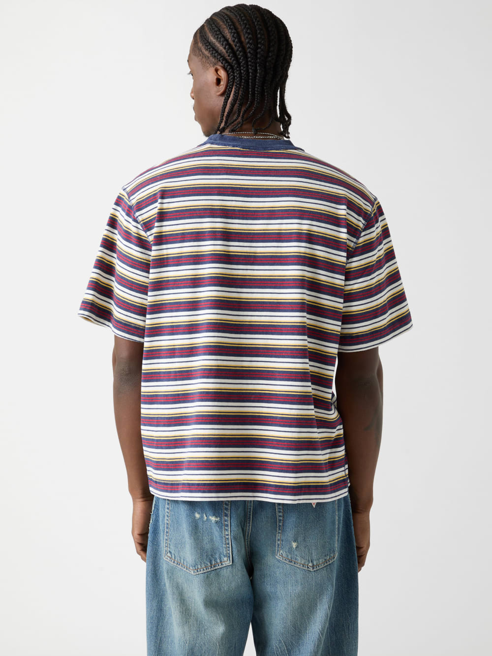 GUESS Originals Eco Striped Boxy Pocket Tee - Image 4