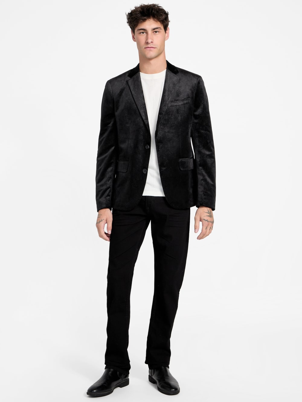 Eco Fulham Embossed Velvet Blazer - Image 2