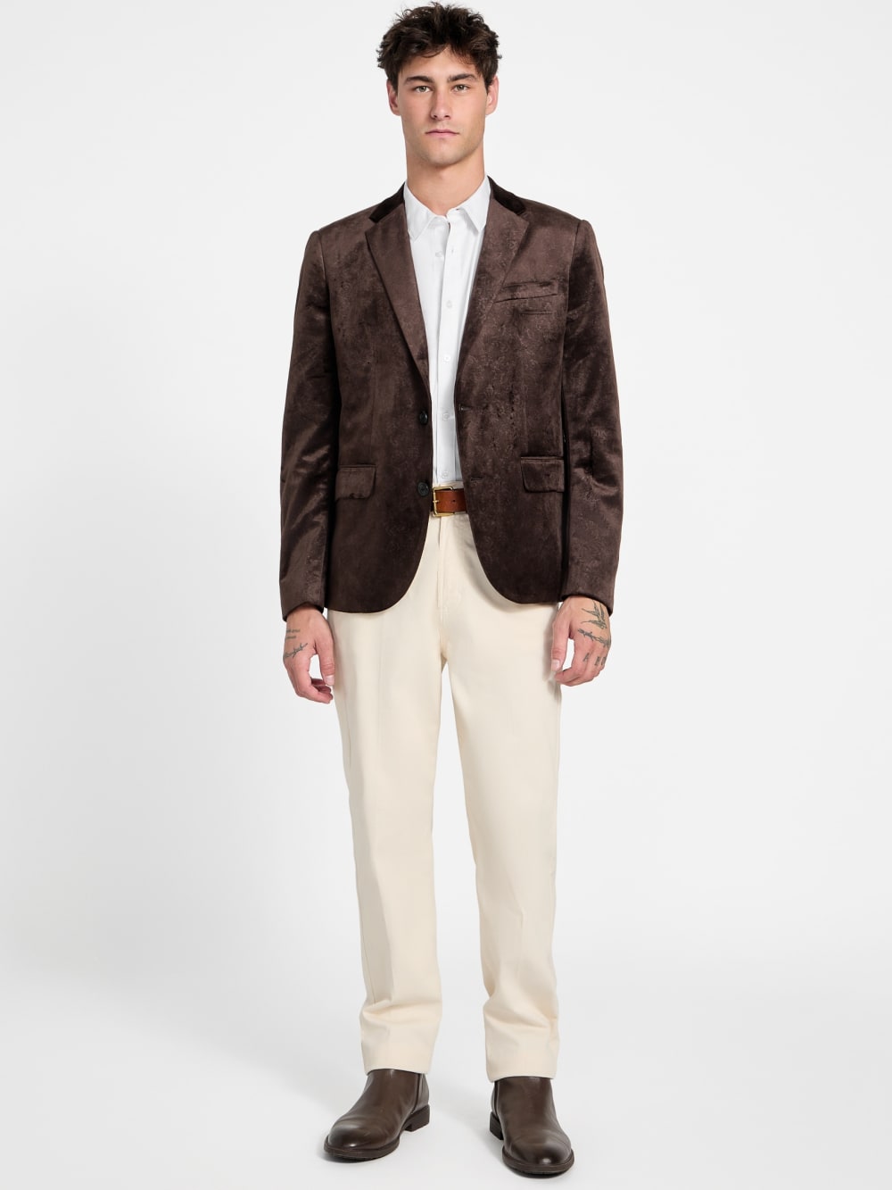 Eco Fulham Embossed Velvet Blazer - Image 2