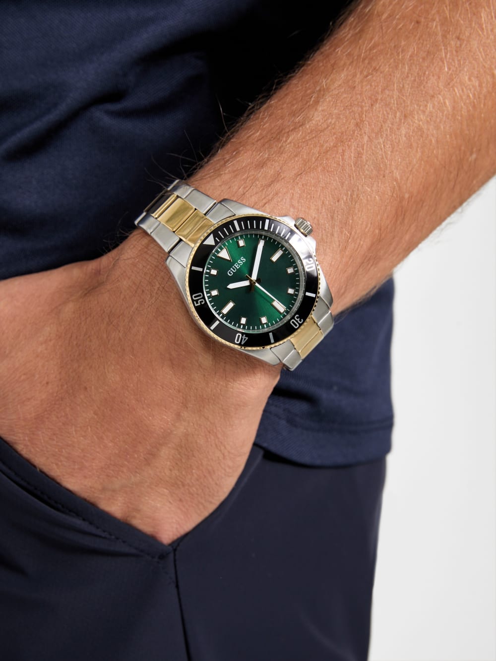 Two-Tone Analog Watch - Image 2