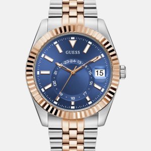 Two-Tone and Blue Analog Watch