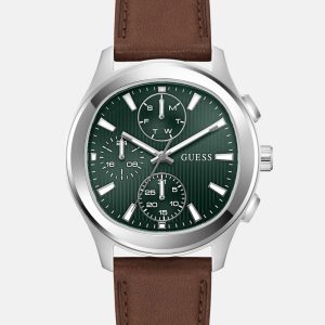 Genuine leather multi-fuction watch 40 mm