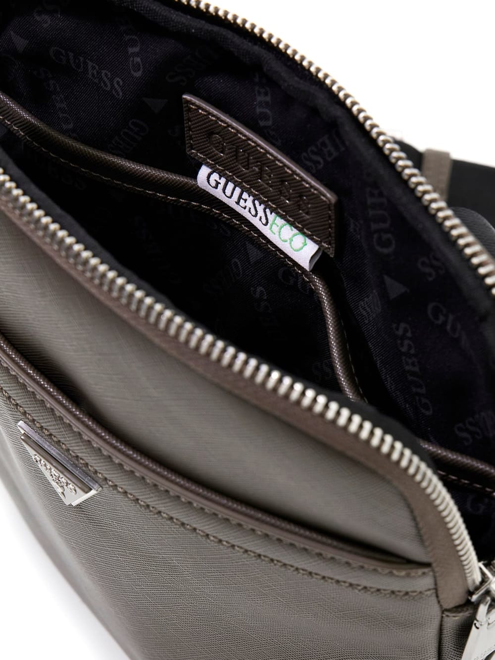 Eco Saffiano Flat Crossbody - Image 3