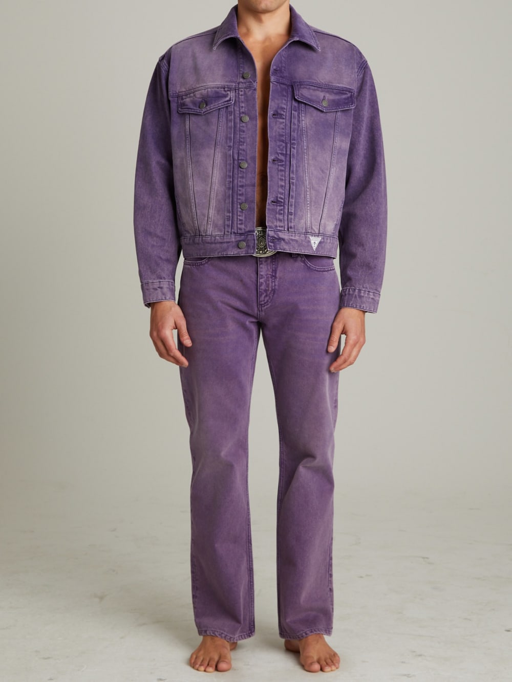 Vintage Denim Straight Jeans - Image 2