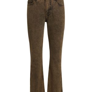 tinted denim flare pant
