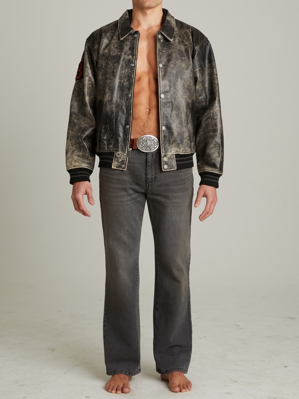 Vintage Denim Straight Jeans - Image 2